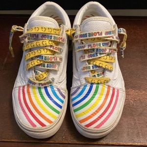 Vans x Flour Shop Old Skool Rainbow lows with rare laces